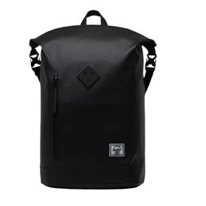 HERSCHEL SUPPLY CO. UNISEX ROLL TOP BACKPACK WEATHER RESISTANT - 22.5L BLACK